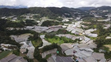 Cameron Highlands, Pahang Malezya 30 Mayıs 2022: Malezya 'nın Cameron Highlands Alanı içindeki Brinchang Bölgesinin Genel Manzarası