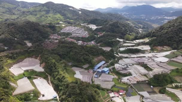 Cameron Highlands Pahang Malaysia May 2022 General Landscape View Brinchang — Stock Video