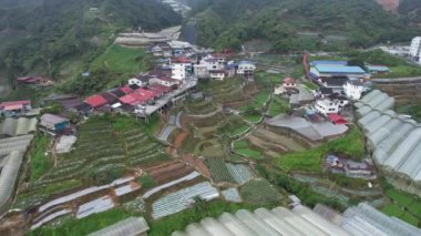 Cameron Highlands, Pahang Malezya 30 Mayıs 2022: Malezya 'nın Cameron Highlands Alanı içindeki Brinchang Bölgesinin Genel Manzarası