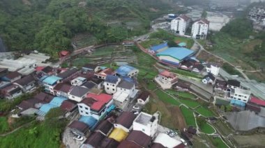 Cameron Highlands, Pahang Malezya 30 Mayıs 2022: Malezya 'nın Cameron Highlands Alanı içindeki Brinchang Bölgesinin Genel Manzarası