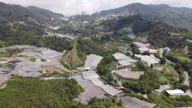 Cameron Highlands, Pahang Malezya 30 Mayıs 2022: Malezya 'nın Cameron Highlands Alanı içindeki Brinchang Bölgesinin Genel Manzarası