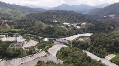 Cameron Highlands, Pahang Malezya 30 Mayıs 2022: Malezya 'nın Cameron Highlands Alanı içindeki Brinchang Bölgesinin Genel Manzarası