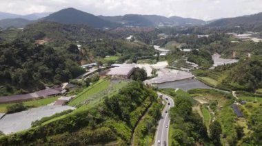 Cameron Highlands, Pahang Malezya 30 Mayıs 2022: Malezya 'nın Cameron Highlands Alanı içindeki Brinchang Bölgesinin Genel Manzarası