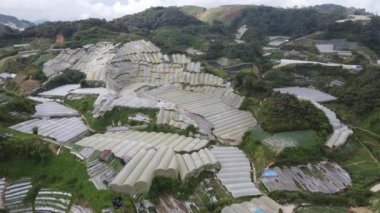 Cameron Highlands, Pahang Malezya 30 Mayıs 2022: Malezya 'nın Cameron Highlands Alanı içindeki Brinchang Bölgesinin Genel Manzarası