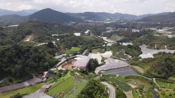 Cameron Highlands Pahang Malásia Maio 2022 Vista Geral Paisagem Distrito — Vídeo de Stock