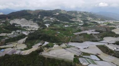 Cameron Highlands, Pahang Malezya 30 Mayıs 2022: Malezya 'nın Cameron Highlands Alanı içindeki Brinchang Bölgesinin Genel Manzarası