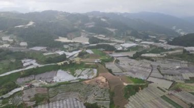 Cameron Highlands, Pahang Malezya 30 Mayıs 2022: Malezya 'nın Cameron Highlands Alanı içindeki Brinchang Bölgesinin Genel Manzarası