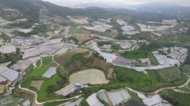 Cameron Highlands, Pahang Malezya 30 Mayıs 2022: Malezya 'nın Cameron Highlands Alanı içindeki Brinchang Bölgesinin Genel Manzarası