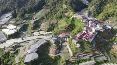 Cameron Highlands, Pahang Malezya 30 Mayıs 2022: Malezya 'nın Cameron Highlands Alanı içindeki Brinchang Bölgesinin Genel Manzarası