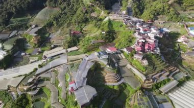 Cameron Highlands, Pahang Malezya 30 Mayıs 2022: Malezya 'nın Cameron Highlands Alanı içindeki Brinchang Bölgesinin Genel Manzarası