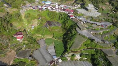 Cameron Highlands, Pahang Malezya 30 Mayıs 2022: Malezya 'nın Cameron Highlands Alanı içindeki Brinchang Bölgesinin Genel Manzarası