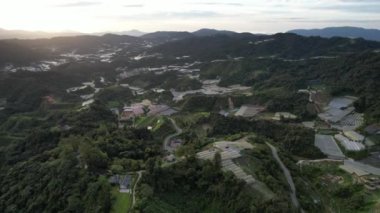 Cameron Highlands, Pahang Malezya 30 Mayıs 2022: Malezya 'nın Cameron Highlands Alanı içindeki Brinchang Bölgesinin Genel Manzarası