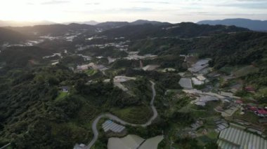 Cameron Highlands, Pahang Malezya 30 Mayıs 2022: Malezya 'nın Cameron Highlands Alanı içindeki Brinchang Bölgesinin Genel Manzarası