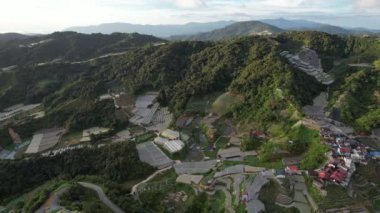Cameron Highlands, Pahang Malezya 30 Mayıs 2022: Malezya 'nın Cameron Highlands Alanı içindeki Brinchang Bölgesinin Genel Manzarası