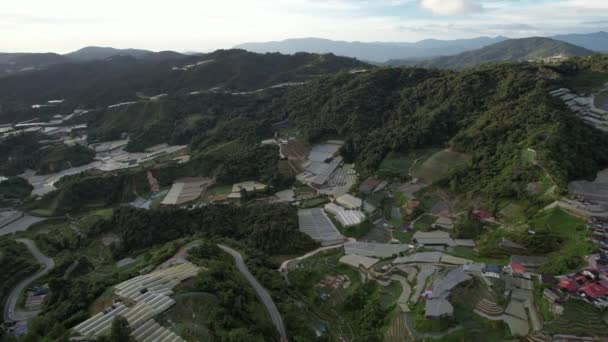 Cameron Highlands Pahang Malaysia May 2022 General Landscape View Brinchang — Stock Video
