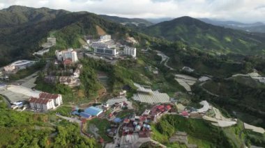 Cameron Highlands, Pahang Malezya 30 Mayıs 2022: Malezya 'nın Cameron Highlands Alanı içindeki Brinchang Bölgesinin Genel Manzarası