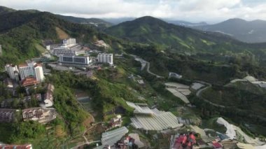 Cameron Highlands, Pahang Malezya 30 Mayıs 2022: Malezya 'nın Cameron Highlands Alanı içindeki Brinchang Bölgesinin Genel Manzarası