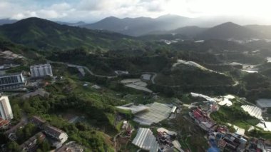Cameron Highlands, Pahang Malezya 30 Mayıs 2022: Malezya 'nın Cameron Highlands Alanı içindeki Brinchang Bölgesinin Genel Manzarası