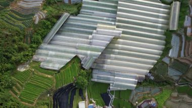 Cameron Highlands, Pahang Malezya 30 Mayıs 2022: Malezya 'nın Cameron Highlands Alanı içindeki Brinchang Bölgesinin Genel Manzarası