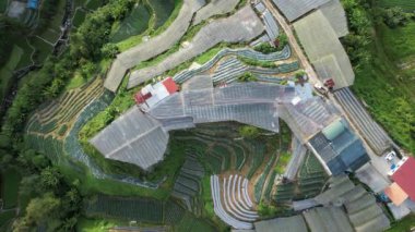 Cameron Highlands, Pahang Malezya 30 Mayıs 2022: Malezya 'nın Cameron Highlands Alanı içindeki Brinchang Bölgesinin Genel Manzarası