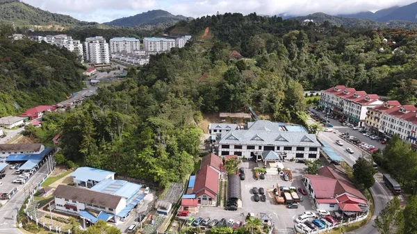 Cameron Highlands, Pahang Malezya 30 Mayıs 2022: Malezya 'nın Cameron Highlands Alanı içindeki Brinchang Bölgesinin Genel Manzarası