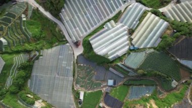 Cameron Highlands, Pahang Malezya 30 Mayıs 2022: Malezya 'nın Cameron Highlands Alanı içindeki Brinchang Bölgesinin Genel Manzarası