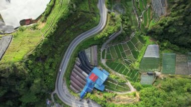 Cameron Highlands, Pahang Malezya 30 Mayıs 2022: Malezya 'nın Cameron Highlands Alanı içindeki Brinchang Bölgesinin Genel Manzarası