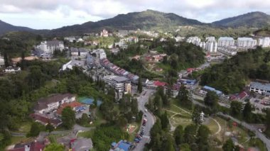 Cameron Highlands, Pahang Malezya 30 Mayıs 2022: Malezya 'nın Cameron Highlands Alanı içindeki Brinchang Bölgesinin Genel Manzarası