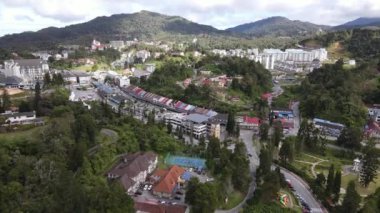 Cameron Highlands, Pahang Malezya 30 Mayıs 2022: Malezya 'nın Cameron Highlands Alanı içindeki Brinchang Bölgesinin Genel Manzarası