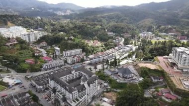 Cameron Highlands, Pahang Malezya 30 Mayıs 2022: Malezya 'nın Cameron Highlands Alanı içindeki Brinchang Bölgesinin Genel Manzarası