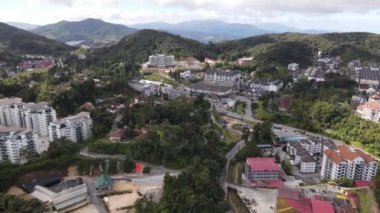 Cameron Highlands, Pahang Malezya 30 Mayıs 2022: Malezya 'nın Cameron Highlands Alanı içindeki Brinchang Bölgesinin Genel Manzarası