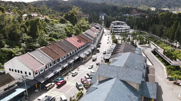 Cameron Highlands, Pahang Malezya 30 Mayıs 2022: Malezya 'nın Cameron Highlands Alanı içindeki Brinchang Bölgesinin Genel Manzarası
