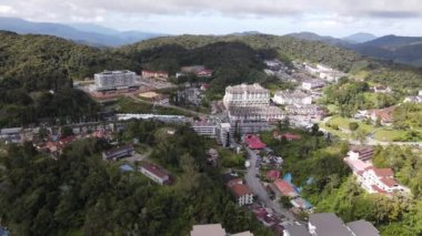 Cameron Highlands, Pahang Malezya 30 Mayıs 2022: Malezya 'nın Cameron Highlands Alanı içindeki Brinchang Bölgesinin Genel Manzarası