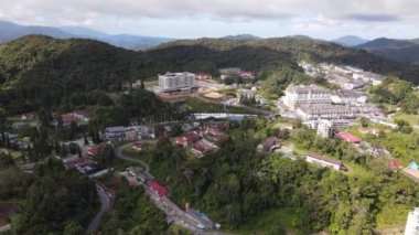 Cameron Highlands, Pahang Malezya 30 Mayıs 2022: Malezya 'nın Cameron Highlands Alanı içindeki Brinchang Bölgesinin Genel Manzarası