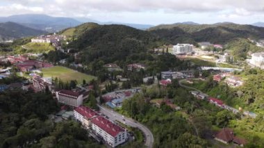Cameron Highlands, Pahang Malezya 30 Mayıs 2022: Malezya 'nın Cameron Highlands Alanı içindeki Brinchang Bölgesinin Genel Manzarası