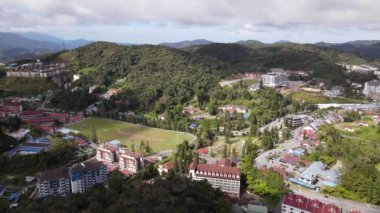Cameron Highlands, Pahang Malezya 30 Mayıs 2022: Malezya 'nın Cameron Highlands Alanı içindeki Brinchang Bölgesinin Genel Manzarası