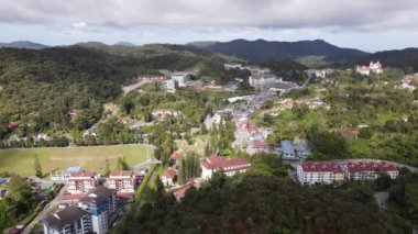 Cameron Highlands, Pahang Malezya 30 Mayıs 2022: Malezya 'nın Cameron Highlands Alanı içindeki Brinchang Bölgesinin Genel Manzarası