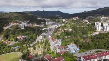 Cameron Highlands, Pahang Malezya 30 Mayıs 2022: Malezya 'nın Cameron Highlands Alanı içindeki Brinchang Bölgesinin Genel Manzarası