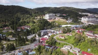 Cameron Highlands, Pahang Malezya 30 Mayıs 2022: Malezya 'nın Cameron Highlands Alanı içindeki Brinchang Bölgesinin Genel Manzarası