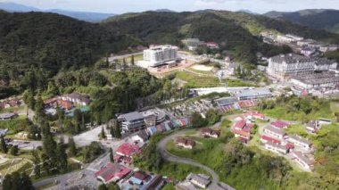 Cameron Highlands, Pahang Malezya 30 Mayıs 2022: Malezya 'nın Cameron Highlands Alanı içindeki Brinchang Bölgesinin Genel Manzarası