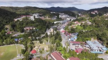 Cameron Highlands, Pahang Malezya 30 Mayıs 2022: Malezya 'nın Cameron Highlands Alanı içindeki Brinchang Bölgesinin Genel Manzarası
