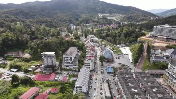 Cameron Highlands Pahang Malaysia 2022 General Landscape View Brinchang District — 비디오