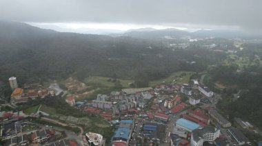 Cameron Highlands, Pahang Malezya 30 Mayıs 2022: Malezya 'nın Cameron Highlands Alanı içindeki Brinchang Bölgesinin Genel Manzarası