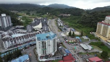 Cameron Highlands, Pahang Malezya 30 Mayıs 2022: Malezya 'nın Cameron Highlands Alanı içindeki Brinchang Bölgesinin Genel Manzarası