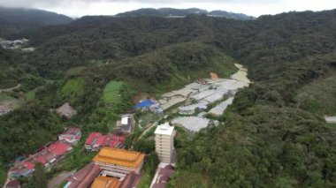 Cameron Highlands, Pahang Malezya 30 Mayıs 2022: Malezya 'nın Cameron Highlands Alanı içindeki Brinchang Bölgesinin Genel Manzarası
