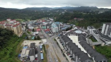 Cameron Highlands, Pahang Malezya 30 Mayıs 2022: Malezya 'nın Cameron Highlands Alanı içindeki Brinchang Bölgesinin Genel Manzarası