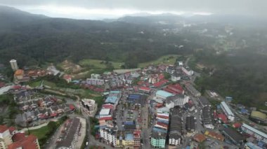 Cameron Highlands, Pahang Malezya 30 Mayıs 2022: Malezya 'nın Cameron Highlands Alanı içindeki Brinchang Bölgesinin Genel Manzarası