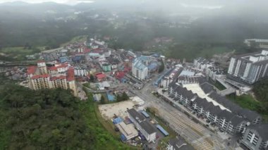 Cameron Highlands, Pahang Malezya 30 Mayıs 2022: Malezya 'nın Cameron Highlands Alanı içindeki Brinchang Bölgesinin Genel Manzarası
