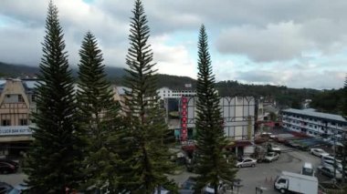 Cameron Highlands, Pahang Malezya 30 Mayıs 2022: Malezya 'nın Cameron Highlands Alanı içindeki Brinchang Bölgesinin Genel Manzarası