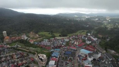 Cameron Highlands, Pahang Malezya 30 Mayıs 2022: Malezya 'nın Cameron Highlands Alanı içindeki Brinchang Bölgesinin Genel Manzarası